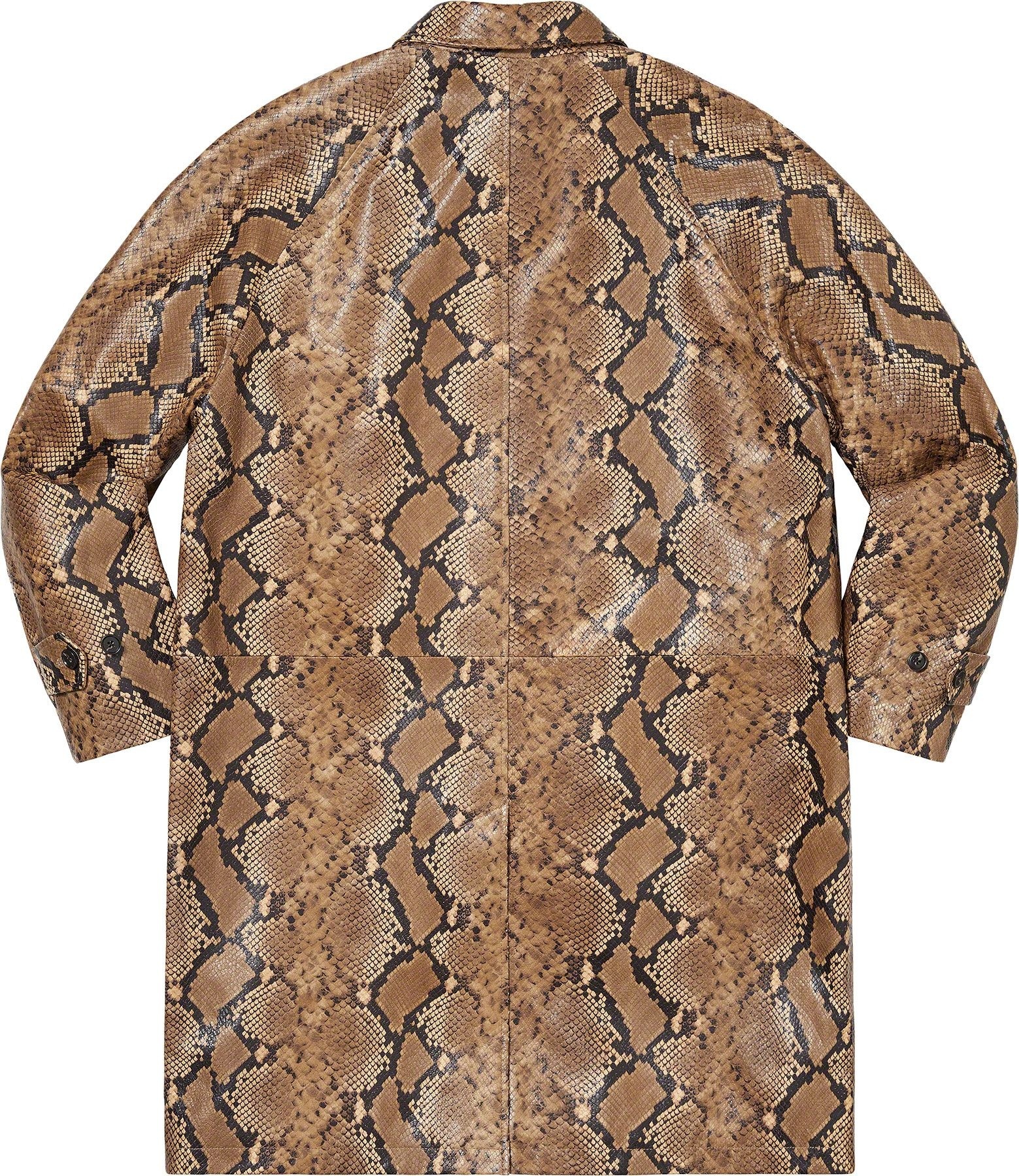 Leather Snake Trench Coat view 10